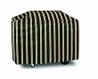 Two Dogs Designs 53-Inch Grill Cover, Green Stripes