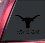 Texas Longhorn UT Vinyl Decal Sticker - Black