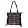 Large Studded & Tassel Shoulder Bag Purple