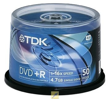 Childrens Toyshop  Electronics : TDK DVD+R 16x 50pack