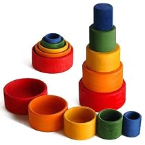 Rainbow Nesting Bowls
From Grimm's Spiel and Holz Design
