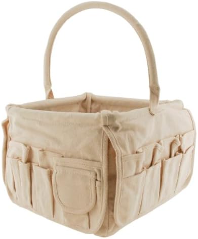 Neatnix Square Stuff Bucket, Natural Canvas