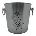 Stainless Steel Snowflake Ice Bucket