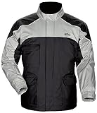 Tourmaster Sentinel Mens Motorcycle Rain Jacket Black XL