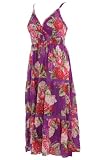 Pink & Purple Sequin Detail Maxi Dress