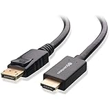 Cable Matters 2-Pack, Gold Plated DisplayPort to HDTV Cable 6 Feet