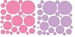72 Wall Polka Dots Pink and Lavender Peel and Stick Stickers