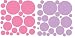 72 Wall Polka Dots Pink and Lavender Peel and Stick Stickers
