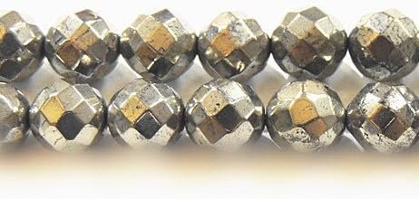 Hematite Faceted round beads 16" strand (4MM, Gun Metal)