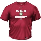 Reebok Minnesota Wild Center Ice Progression Speedwick T-Shirt Xx Large