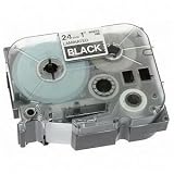 Brother TZ355 1in Labeling Tape (26.2ft, White on Black)