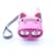 Pig Shaped Dynamo eco hand pressing / Pump up Torch Pink no batteries