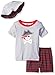 Gerber Baby Boys' Three-Piece Shirt, Short and Bucket Hat Set