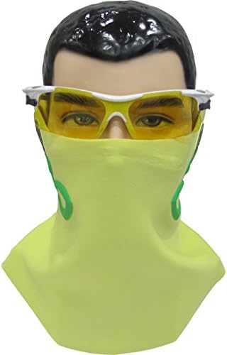 Foguard 3D Silicon Buff / Yellow Dust Buff / Fine Dust Buff / Anti-Fogging Buff - Great For Biking, Running, Climbing, Out Door Sports Activities - Universal Size (Green)