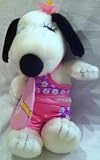 UFS Peanuts Snoopy, 10 Surfer Belle Snoopy Sister Plush Stuffed Cuddly Soft Doll Toy