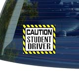 Caution Student Driver - Window Bumper Laptop Sticker