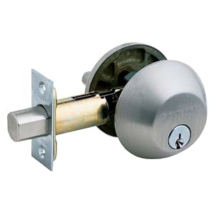 Schlage B360NV619 Single-Cylinder Deadbolt, Satin Nickel by 