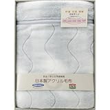 『引き出物 結婚内祝 出産内祝 引越 ご挨拶 内祝 お返し 快気祝などに人気の商品』　日本製オーロラニューマイヤー毛布　グレー　【のし・包装可】