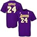 Search : adidas Los Angeles Lakers #24 Kobe Bryant Youth Purple Game Time T-shirt
