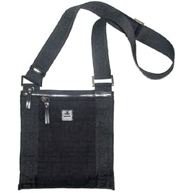 Fendi Black Nylon Flat Small Messenger Bag 7VA186-MX7-F0GU3