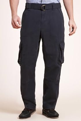 North Coast Pure Cotton Cargo Trousers with Belt