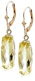 10k Yellow Gold Lemon Quartz Earrings