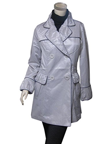 (デビュット)DEBUTTO ギャザーデザイン スプリングコート グレー Mサイズ