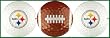 Pittsburgh Steelers Golf Balls w/ Football