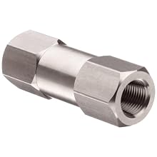 Parker C Series Stainless Steel 316 Check Valve, 1 psi Cracking Pressure, NPT Female