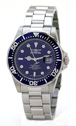 Invicta Men's Swiss Professional Diver Q Blue Dial Magnified Date Quartz Watch 9308