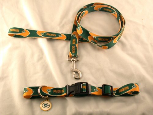 NFL Dog Collar & Leash Sets - Green Bay Packers - Small (10 -14)