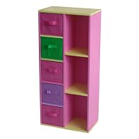4Gr8 Kidz Pink Series Kids Wooden Cabinet Organizer