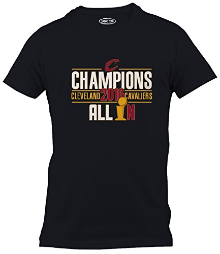 Smart Zone Cleveland Cavaliers 2016 Finals Champions Men's T-Shirt BLACK, X-LARGE