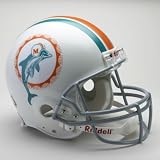 Miami Dolphins Throwback 1972 Riddell Full Size Replica Helmet