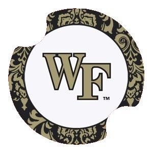 Car Coaster for Auto or Boat -2 Pack Wake Forest University Dots