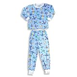 Sara's Prints - Boys Long Sleeve Pajamas, Blue