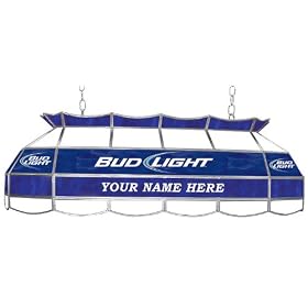 Customized Bud Light 40 Inch Stained Glass Pool Ta