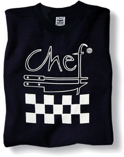 San Jamar TS002 Chef Revival Cotton T-Shirt with Chef Logo, 2X-Large, Black