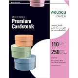 Wausau Exact Index Cardstock, 92 Brightness, 110 lb, 8.5 x 11 Inches, White, 250 Sheets (49508)