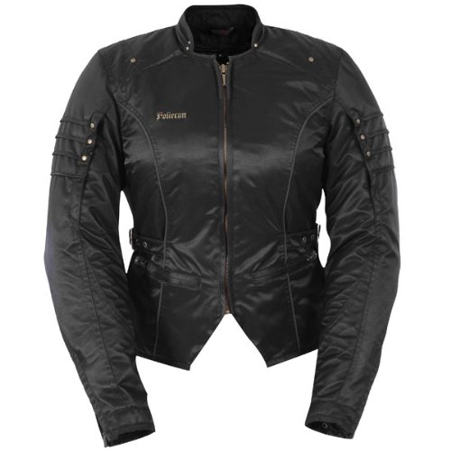 POKERUN KIMY WOMENS TEXTILE MOTORCYCLE JACKET BLACK MD