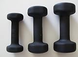 3 lb., 5 lb., and 8 lb. Neoprene Black Covered Dumbbell Set (3 Pairs)