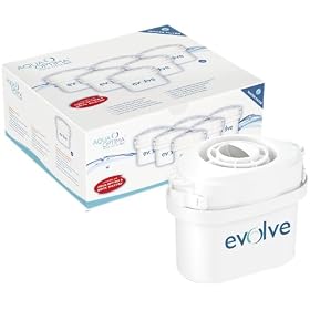 Aqua Optima Evolve 30-Day Filter 6-Pack Fits Brita Maxtra