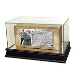 Notre Dame Brick `Knute Rockne Speech` Nameplate with Glass Display Case