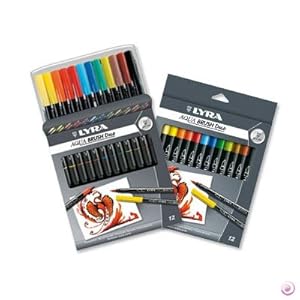 24 Feutres Pinceaux AQUA BRUSH DUO: Cuisine & Maison