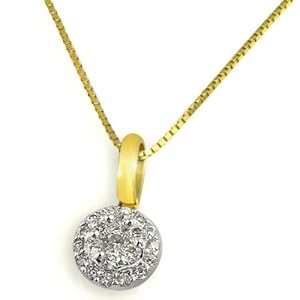 Goldmaid Damen-Collier 585 Gelbgold 21 Brillanten 0,25ct 45cm Pa C3639GG