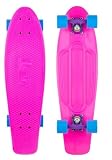 Penny Skateboards Nickel Complete Skateboard - Pink Deck - Purple Trucks - Cyan Wheels
