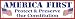 America First Protect and Preserve Our Constitution; bumper sticker