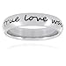 True Love Waits Stainless Steel Ring (4.5 mm) - Sizes 4-10
