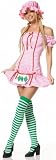 Strawberry Shortcake Storybook Sexy Adult Halloween Costume Skimpy Dress Naughty Fairytale Outfit