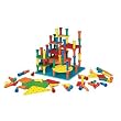 Lauri TALL STACKER PEGS BUILDING SET - 100 Pegs, Pegboard & 17 Tower Mats